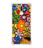 PrintiFy Huawei Mate 10 Lite Uyumlu Retro Color 2 Baskılı Şeffaf Köşe Korumalı Antişok Kılıf