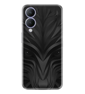 Vivo Y17S Kılıf Resimli Desenli Baskılı Silikon Black Fox 1325
