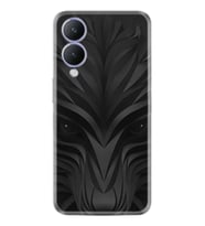 Vivo Y17S Kılıf Resimli Desenli Baskılı Silikon Black Fox 1325