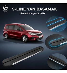 Renault Kangoo 3 S-Line Premium Krom Yan Basamak 2021 Sonrası
