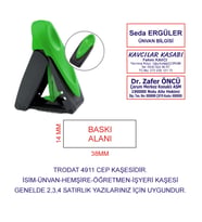 KAŞECİNİZ TRODAT 9411 CEP KAŞE YEŞİL MAKİNE MAVİ MÜREKKEP
