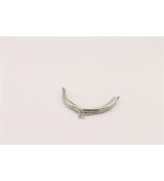 Çanta Klips Oval - 10 cm Gümüş
