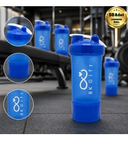 Logonuza Özel 50 Adet S101 550 ml Smart Shaker - Hazneli Sporcu Shaker