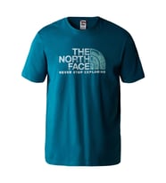 The North Face M S/S RUST 2 TEE Erkek T-Shirt NF0A4M68P6C1 (Mavi)