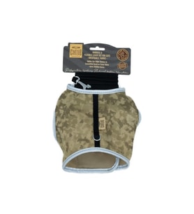 Cattie Havalı Dokumadan El Yapımı Kedi Göğüs & Gezdirme Takımı 1x25-35cm - Camo