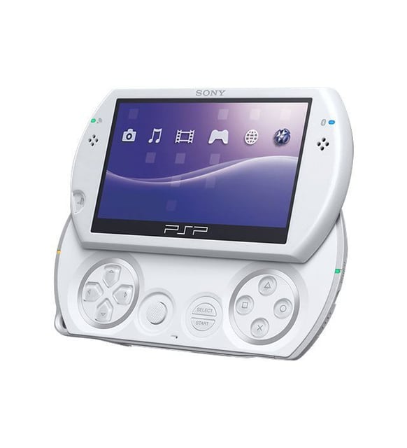PlayStation Portable - ◆PSPgo 16GB+8GB(メモリーＳ)パールホワイト ケース付き美品◆ PSP GO Oyun Taşınabilir Konsolu 16GB Playstation Portable Beyaz