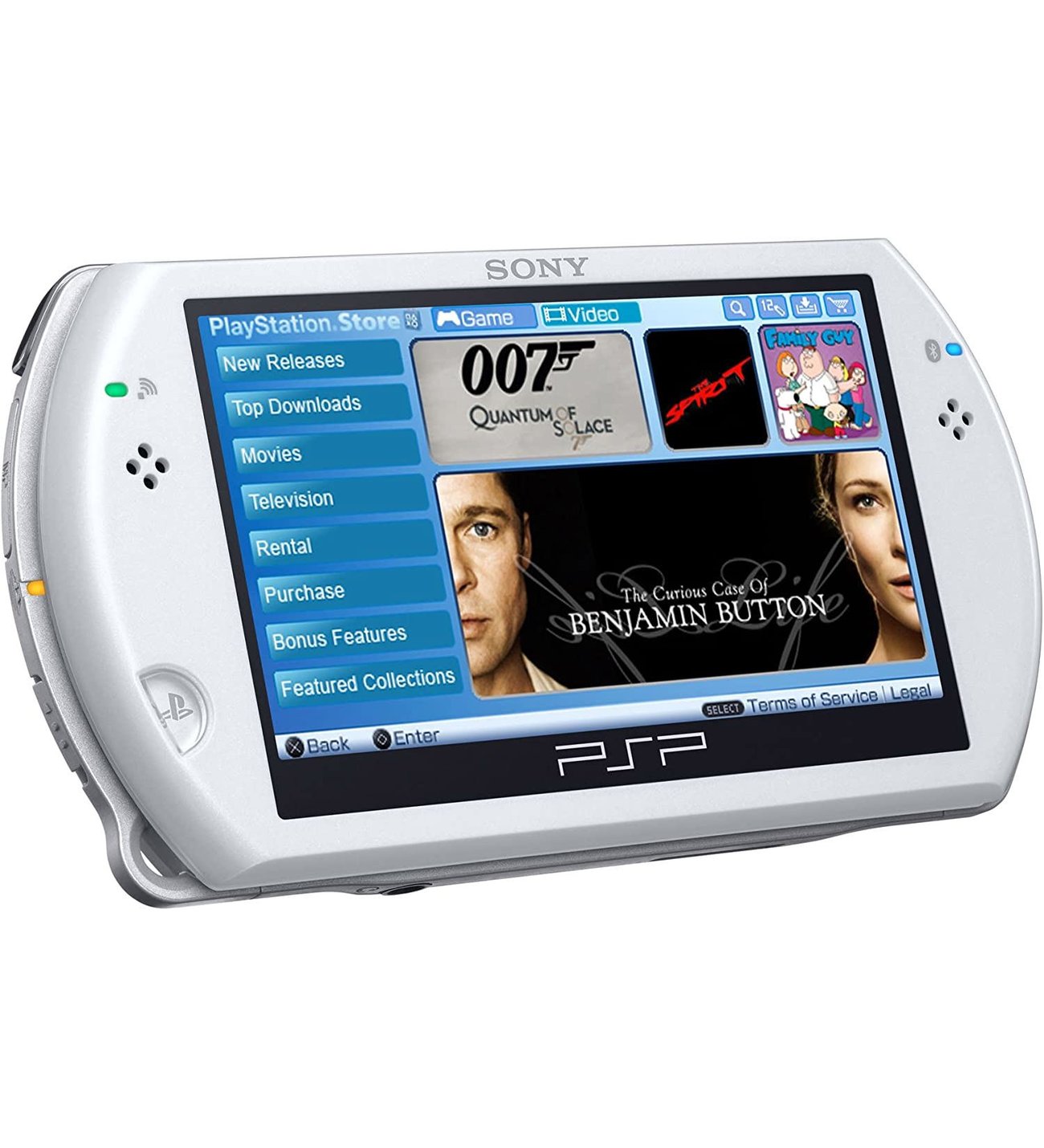 PSP GO Oyun Taşınabilir Konsolu 16GB Playstation Portable Beyaz