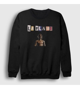 Presmono Unisex Siyah La Flame Astroworld Travis Scott Sweatshirt 42771tt
