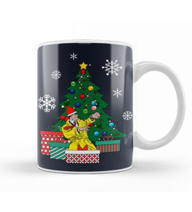 Dick Tracy Around The Christmas Tree Kupa Bardak Porselen