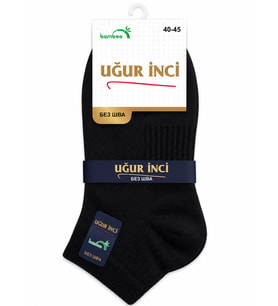 Uğur İnci Bambu Çorap Unisex Nefes Alabilen Terletmez Antibakteriyel Yumuşak Günlük Çorap 3 lü paket