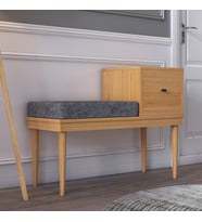 Rosepal Mobilya Paris Modern Bambu Puf