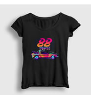 Presmono Kadın Siyah 88 Mph Film Geleceğe Dönüş Back To The Future T-Shirt 242868tt