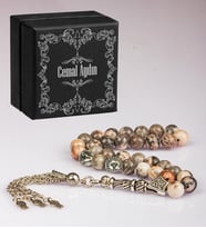 eJOYA Kişiye Özel Kutuda Doğal Pembe Jasper Taşlı Tesbih 113361