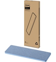 OneUp Elektrikli Mop Değiştirilebilir Tekli Temizlik Pedi, Ahşap/Parke Zeminler için, Yıkanabilir, Yeniden Kullanılabilir, XV1884/10