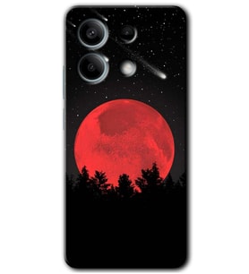 Redmi Note 13 5G Kılıf HD Desen Baskılı Kılıf - Kanlı Ay