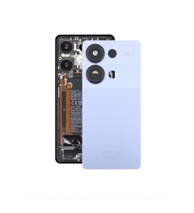 Xiaomi Redmi Note 13 Pro 4G Arka Kapak - Arka Pil Batarya Kapağı Kamera Lensli - 23117RA68G 2312fPCA6G Uyumlu (Mor)