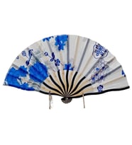 Japon Bambu Kumaş Yelpaze Çanta Boy Stant Hediyeli No.93 (Karışık)
