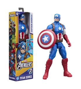 Avengers Titan Serisi Captain America Aksiyon Figürü 4+ Yaş Erkek Çocuklar İçin Hediyelik