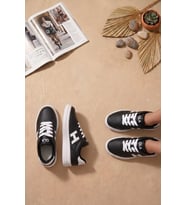 Elit ASQLA1457 Kadın Klasik Sneaker Siyah - Beyaz