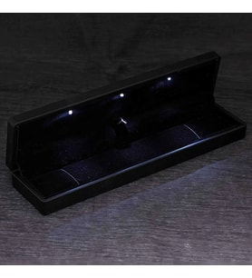 pilelistore Işıklı Siyah Renk Bileklik ve Tesbih Kutusu