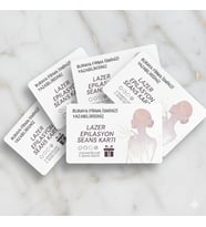 Lazer Epilasyon 10 Adet Sadakat Kartı Promosyon Hediye İndirim (Karışık)