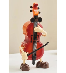 Rennes Çello Tasarımlı Dans Eden Müzik Kutusu Masa Süsü 21x9cm (RGV-C65YN)