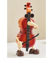 Rennes Çello Tasarımlı Dans Eden Müzik Kutusu Masa Süsü 21x9cm (RGV-C65YN)