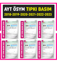 2024 YKS-AYT ÖSYM Çıkmış Soru Tıpkı Basım Türkiye Geneli 6LI Dijital Çözümlü Den (Beyaz)