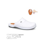 Ceyo 9846 FLEX-1 Topuk Jelli Erkek Sabo Terlik Beyaz 40-45