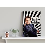 BK Gift Kişiye Özel Godfather Baba Tasarımlı Kanvas Tablo-18