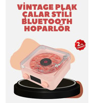 Retro Kristal Netliğinde Ses – Gece Işıklı Retro Bluetooth Hoparlör