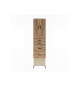 Hyperion Dolap 2 Raflı 5 Çekmeceli 2 Kapaklı 60x44x243 Aytaşı-Çam