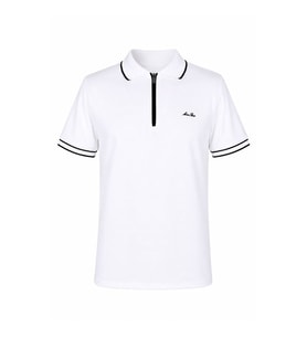 Trender Beyaz Çizgili Beyaz Erkek T-Shirt 7377