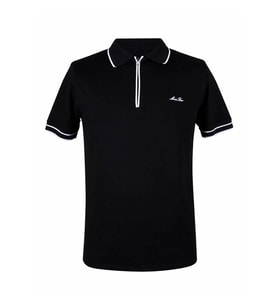 Trender Beyaz Çizgili Siyah Erkek T-Shirt 7377