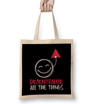 Decentralize All The Things Blockchain Technology Bez Çanta Uzun Saplı