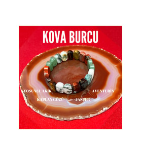Kova Burcu Doğal Taş Roleks Bileklik
