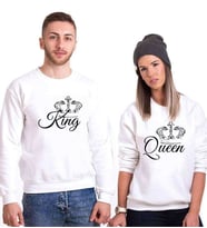 Tshirthane King Queen 19 Sevgili Kombinleri Sweatshirt Kombini (Tek Ürün Fiyatıdır.)