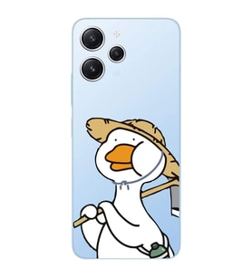 Xiaomi REDMI 12 Uyumlu Ördek Desenli Şeffaf Telefon Kılıfı