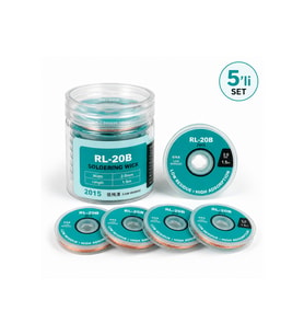 RL-20b 2015 Lehim Temizleme Teli 2.0mm 1.5 Metre Yüksek Emiş Gücü - 5'li Paket
