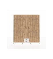 Hyperion Dolap 10 Raflı 2 Çekmeceli 4 Askılı 220x44x243 Aytaşı-Çam/Aytaşı
