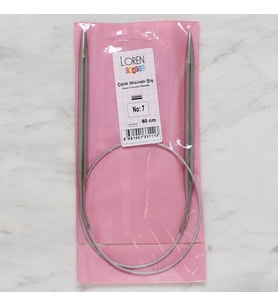 Loren Crafts 7 mm Çelik Misinalı Şiş 60 cm