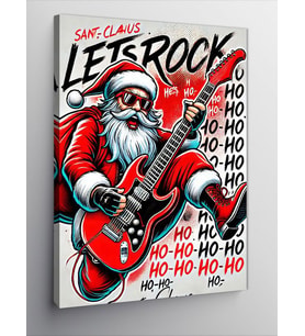 Kanvas Tablo Noel Baba Rock Konseri
