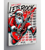 Kanvas Tablo Noel Baba Rock Konseri