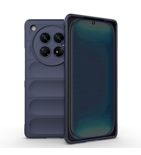 Infinix Zero 40 5G Uyumlu Kılıf Esnek TPU Oyuklu Arka Yüzey Tasarımlı Zore Etnik Silikon Kapak (Lacivert)