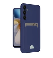 Samsung Galaxy A35 5g Kılıf Kelvin Kartvizitli Silikon - Lacivert