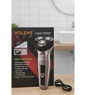 Volemı® V-0915 Islak-Kuru Silindir Sıfır Sakal Erkek Tıraş Makinası Derinlemesine Tıraş