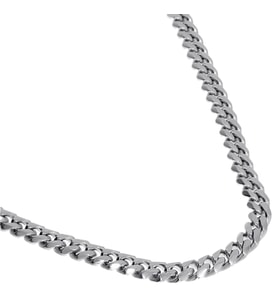 Erkek 5 mm Kalınlığında Çelik Zincir Kolye (Silver)