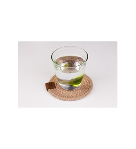 Hasır Bardak Altlığı Tekli 12 cm Dekoratif Fincan, Bardak, Kupa, Mum Altlığı (Çok Renkli)