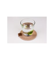 Hasır Bardak Altlığı Tekli 12 cm Dekoratif Fincan, Bardak, Kupa, Mum Altlığı (Çok Renkli)