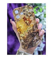 iPhone 16 Uyumlu Sanatsal Desenli Silikon Şeffaf Telefon Kılıfı